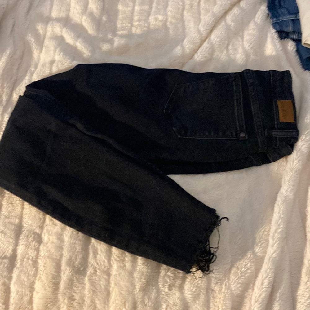 Judy Blue black/cheetah jeans
